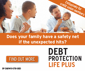Debt protection life plus banner
