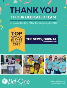 Del-One FCU named top workplace for 2023